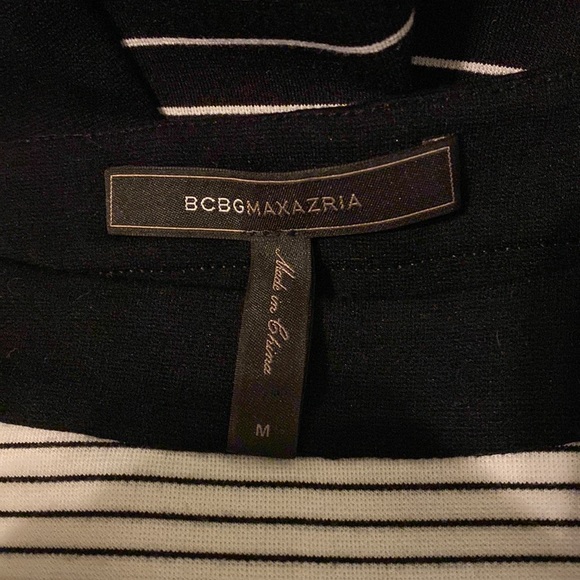 BCBGMAXAZRIA Rigby Striped Ponte Sheath Dress - Picture 7 of 8